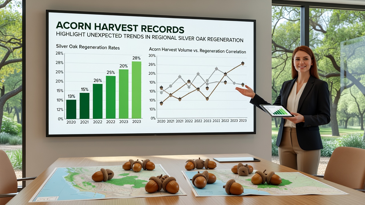Acorn Harvest Records Highlight Unexpected Trends in Regional Silver Oak Regeneration