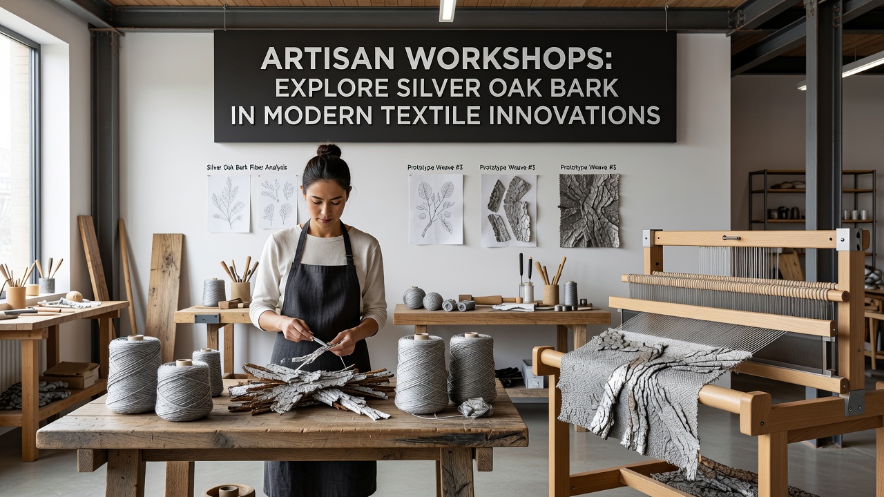 Artisan Workshops Explore Silver Oak Bark in Modern Textile Innovations