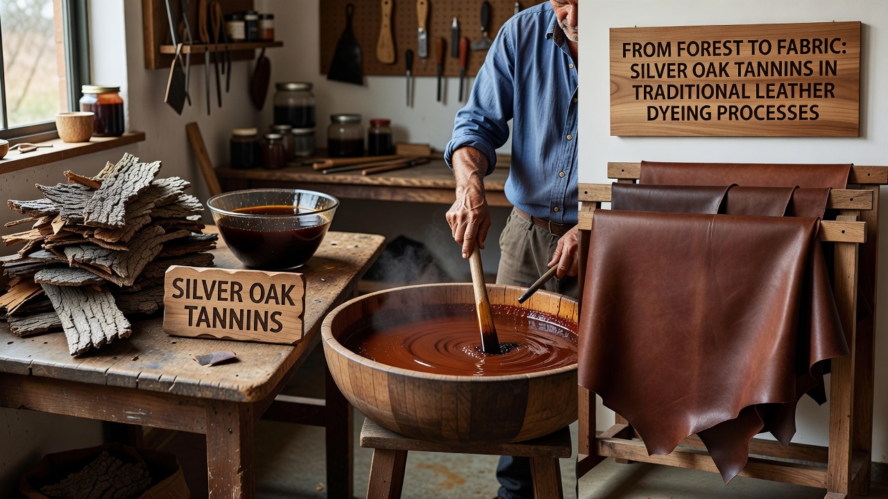 Silver Oak Tannins in the Evolution of Traditional Leather Dyeing Techniques